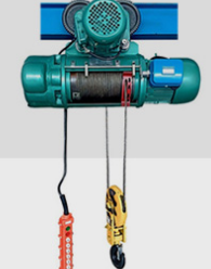 發電廠鋼絲繩電動葫蘆起吊大型設備移動安裝